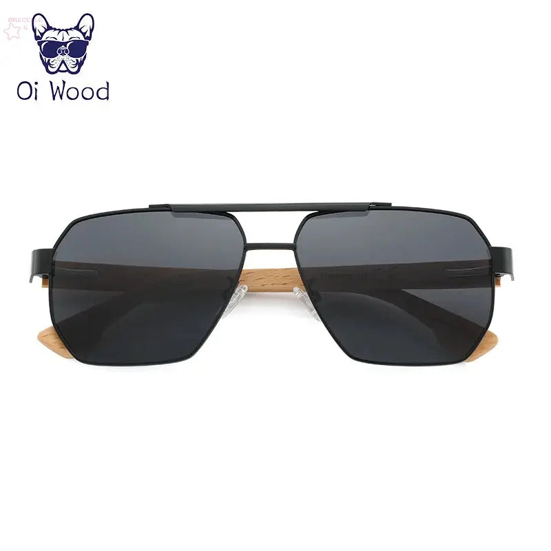 Square Wood Sunglasses for Men & Women - Brocelles