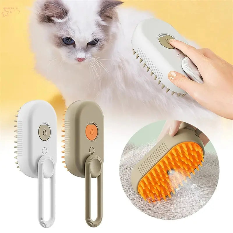 Cat Steam Brush Steamy Dog Brush 3 In 1 Electric Spray Cat Hair Brushes For Massage Pet Grooming Comb Hair Removal Combs Pet Products - Brocelles