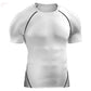 T-shirt Elastic Quick Dry Sport Tops Tee Athletic Gym Workout Shirts Men - Brocelles