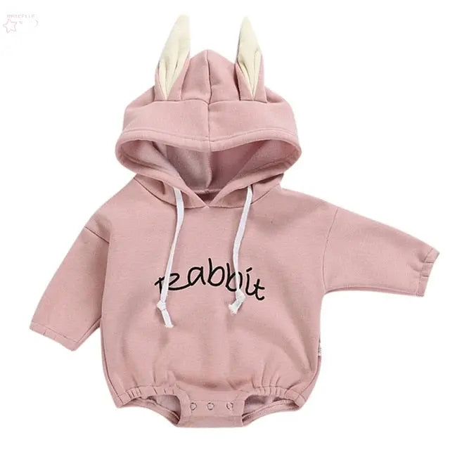 Todder Kid new born baby clothes Girl Boy Rabbit Letter Sweatshirt Tops Spring Autumn clothes Pullover Bodysuit baby costumes Brocelles