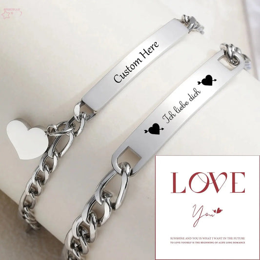 Vnox Custom Valentine's Day Gift – Love Promise Bracelets Brocelles.