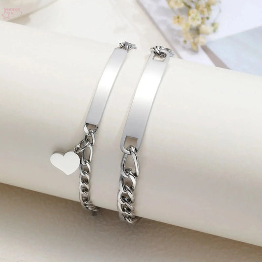 Vnox Custom Valentine's Day Gift – Love Promise Bracelets Brocelles.