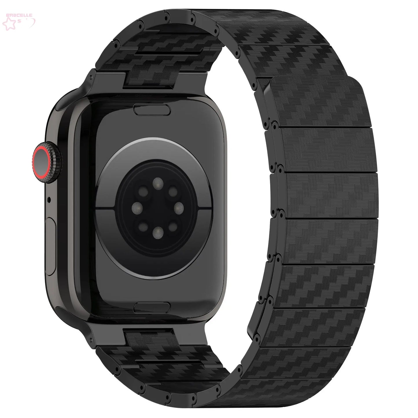 Watch Band Suitable for Apple Watch iWatch Watch Band Carbon Fiber Magnetic Apple Watch Band Brocelles