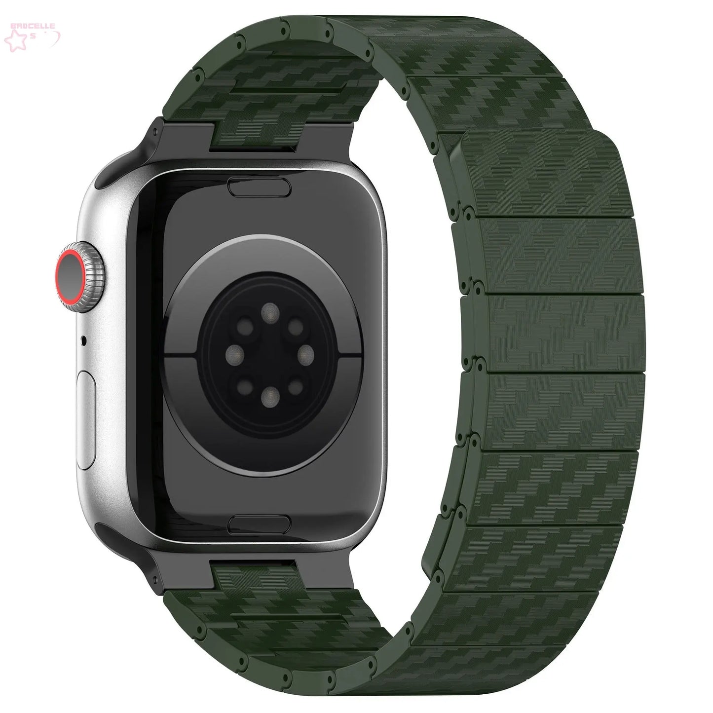 Watch Band Suitable for Apple Watch iWatch Watch Band Carbon Fiber Magnetic Apple Watch Band Brocelles