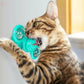 New Windmill Cat Toys Cute Rotating Interactive Cat Toy - Indoor Windmill Cat Toy With Suction Cup Catnip & Jagged Teeth Middle Ball, Smart Kitten Rotating Spinner Exercise Toy, Toothbrush & Massager - Brocelles