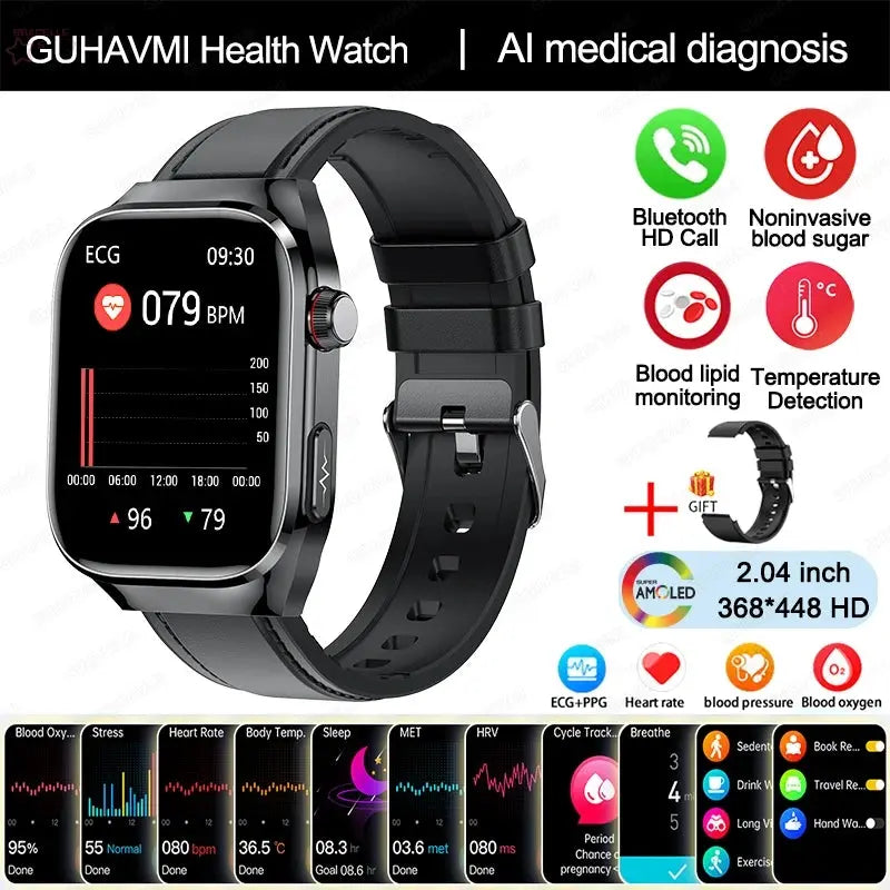 Xiaomi Uric Acid, Blood Fat & Health Monitoring Smartwatch Brocelles