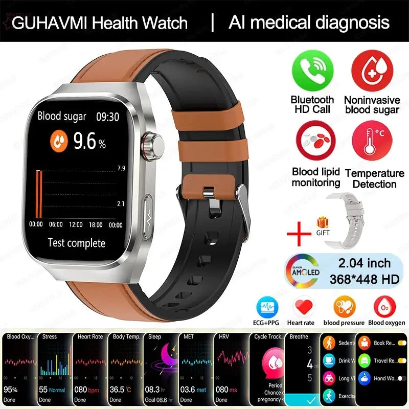 Xiaomi Uric Acid, Blood Fat & Health Monitoring Smartwatch Brocelles