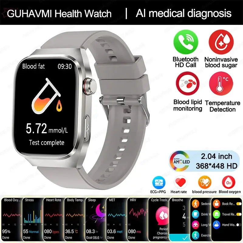 Xiaomi Uric Acid, Blood Fat & Health Monitoring Smartwatch Brocelles