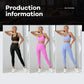 Yoga Basic 2pcs Seamless High Stretch Yoga Set Tracksuit Gym Set Crisscross Back Cami Hip-hugging Tummy Control Leggings - Brocelles